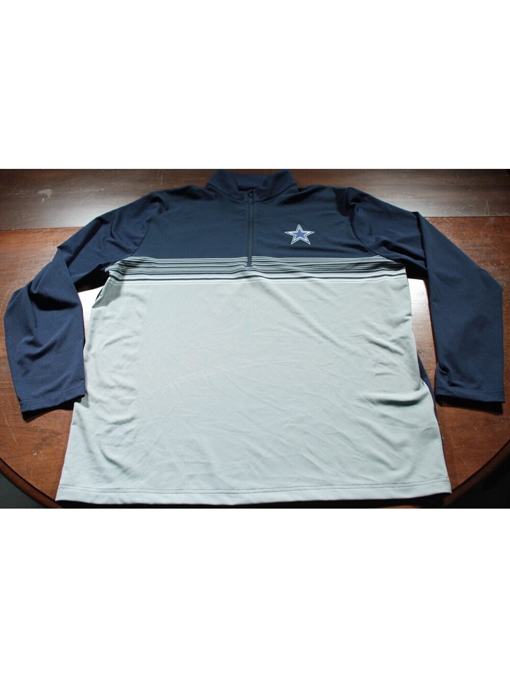 Dallas Cowboys Quarter Zip Shirt NFL Football XL Antigua Polyester Spandex